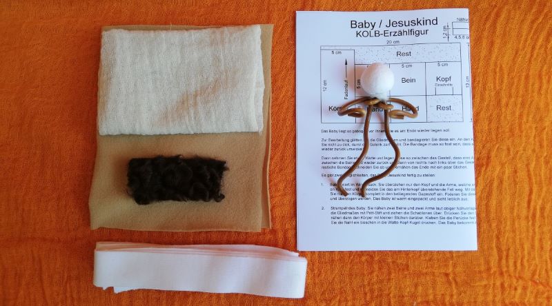 Material für Baby Jesuskind Erzählfigur